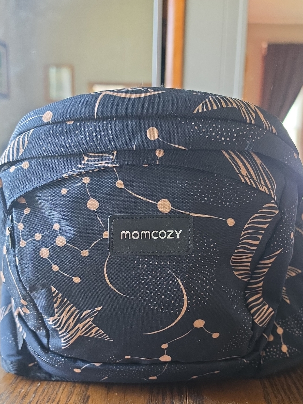 Momcozy Navy Hip Carrier W/gold  Celestial Print Used One.